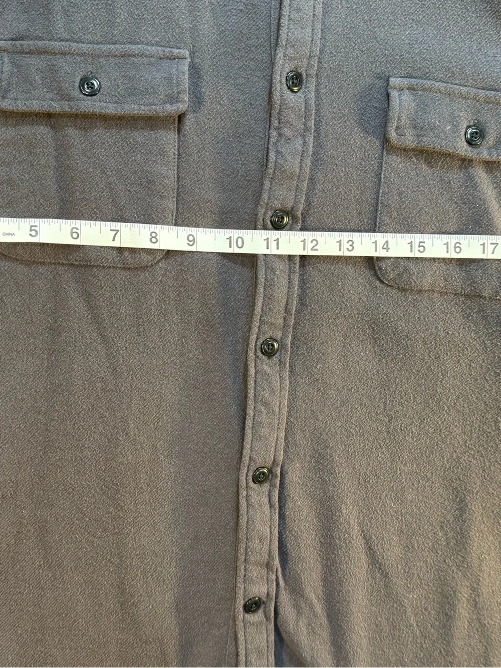 Men's Lucky Brand Cotton Long Sleeve Button-Up Shirt in Charcoal Gray